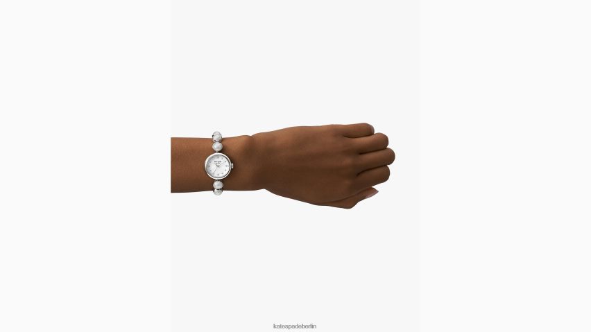 de Kate Spade Frauen Monroe-Perlenarmbanduhr Weiß NB82J21171 Zubehör