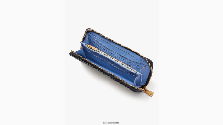 de Kate Spade Frauen Morgan-Brieftasche im kontinentalen Farbblockdesign mit umlaufendem Reißverschluss creme multi NB82J2400 Zubehör