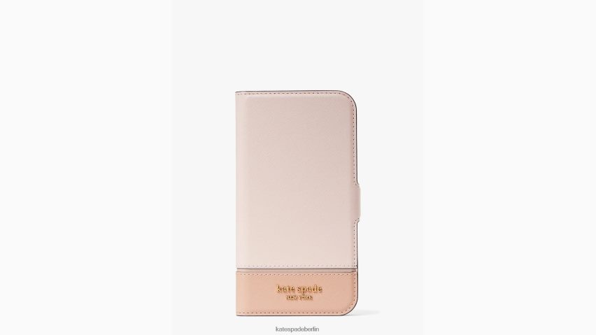 de Kate Spade Frauen Morgan Colorblock iPhone 13 Pro Folio-Hülle mit Magnetverschluss blasser Hartriegel multi NB82J21372 Zubehör