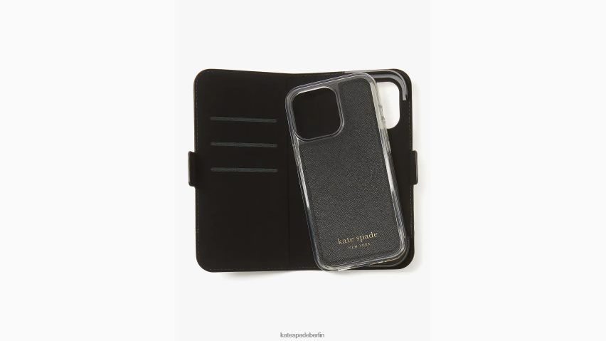 de Kate Spade Frauen Morgan Colorblock iPhone 13 Pro Folio-Hülle mit Magnetverschluss blasser Hartriegel multi NB82J21372 Zubehör