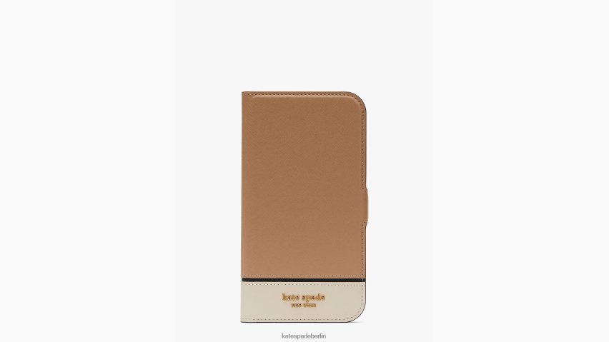 de Kate Spade Frauen Morgan Colorblock iPhone 14 Pro Max Folio-Hülle mit Magnetverschluss Café Mokka Multi NB82J21327 Zubehör