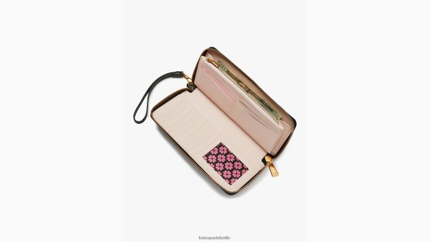 de Kate Spade Frauen Morgan Farbblock-Reisebrieftasche Café Mokka Multi NB82J2460 Zubehör