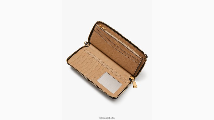 de Kate Spade Frauen Morgan Farbblock-Reisebrieftasche Café Mokka Multi NB82J2460 Zubehör