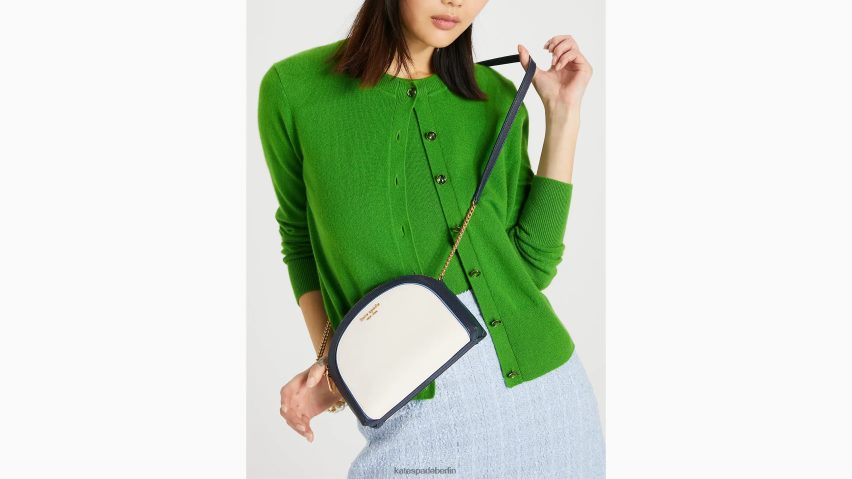 de Kate Spade Frauen Morgan Farbblock-Umhängetasche mit doppeltem Reißverschluss und Kuppel creme multi NB82J2277 Zubehör