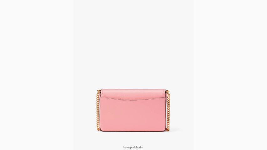 de Kate Spade Frauen Morgan-Geldbörse mit Klappe und Kette Lachsrosa NB82J2269 Zubehör