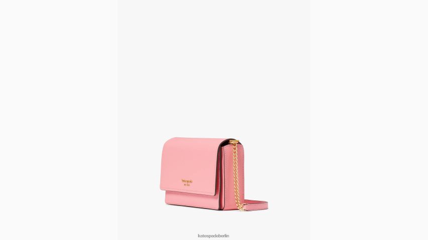 de Kate Spade Frauen Morgan-Geldbörse mit Klappe und Kette Lachsrosa NB82J2269 Zubehör