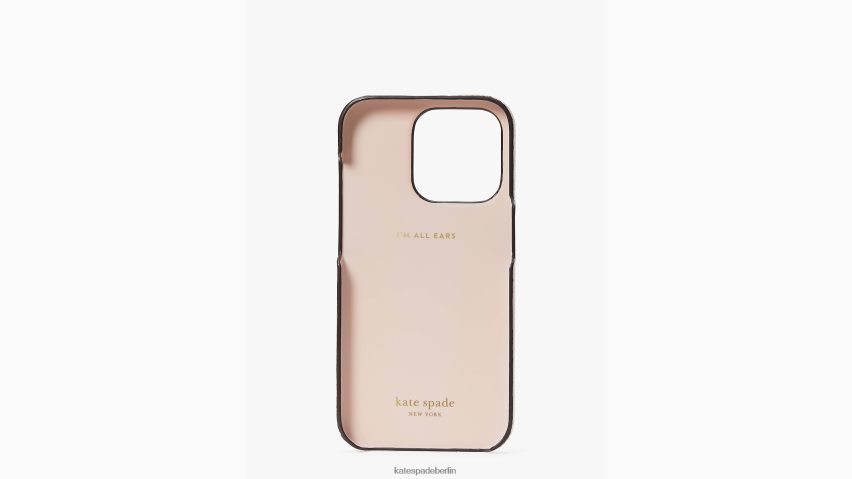 de Kate Spade Frauen Morgan-Hülle aus Saffiano-Leder mit Ringständer für das iPhone 14 Pro Morgenstrand NB82J21408 Zubehör