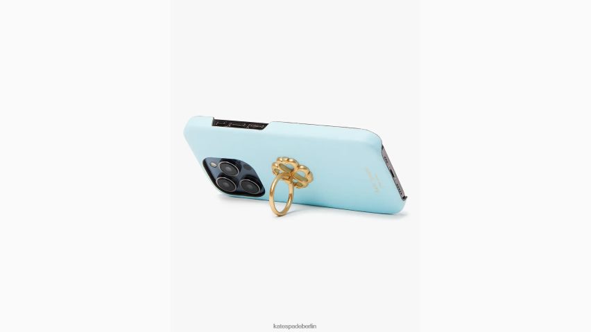 de Kate Spade Frauen Morgan-Hülle aus Saffiano-Leder mit Ringständer für das iPhone 14 Pro perfekter Pool NB82J21276 Zubehör