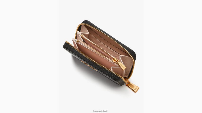 de Kate Spade Frauen Morgan-Kartenetui mit Reißverschluss Schwarz NB82J2408 Zubehör