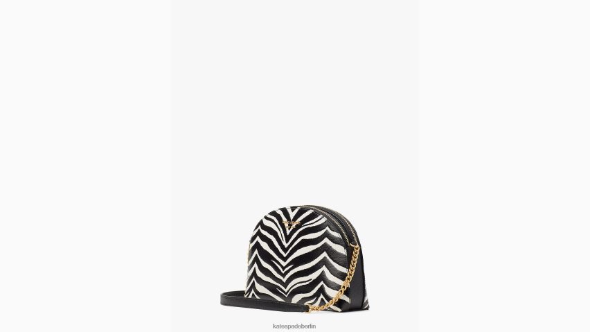 de Kate Spade Frauen Morgan Umhängetasche mit Zebraprägung und doppeltem Reißverschluss schwarz-multi NB82J2477 Zubehör