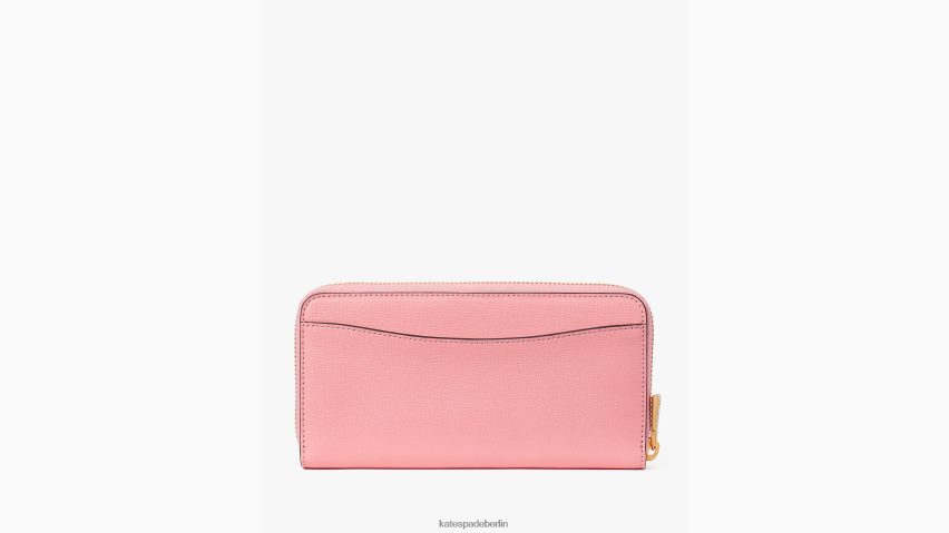 de Kate Spade Frauen Morgan kontinentales Portemonnaie mit umlaufendem Reißverschluss Lachsrosa NB82J2384 Zubehör