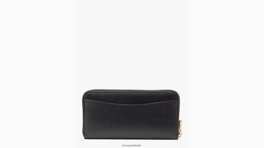 de Kate Spade Frauen Morgan kontinentales Portemonnaie mit umlaufendem Reißverschluss Schwarz NB82J2383 Zubehör