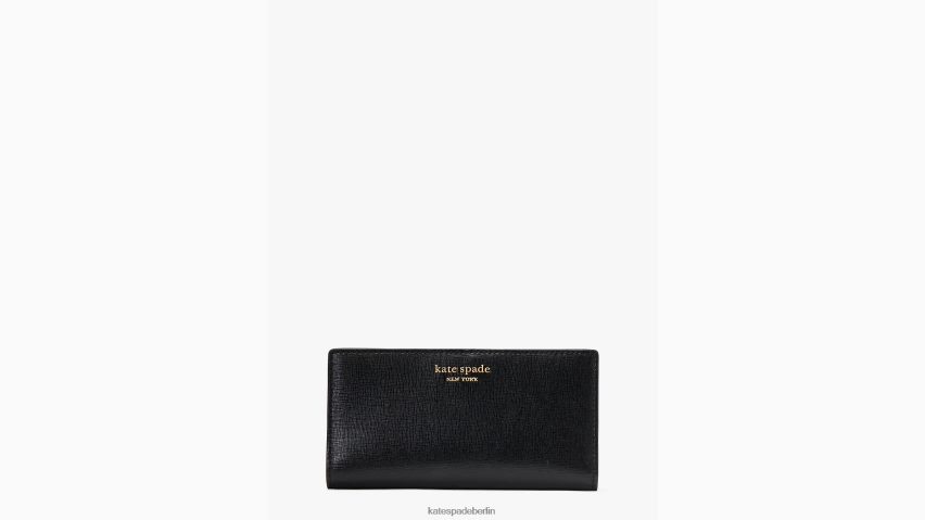 de Kate Spade Frauen Morgan schlanke Bifold-Geldbörse Schwarz NB82J2437 Zubehör