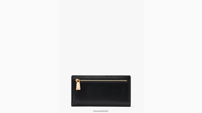 de Kate Spade Frauen Morgan schlanke Bifold-Geldbörse Schwarz NB82J2437 Zubehör