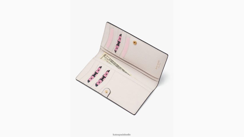 de Kate Spade Frauen Morgan schlanke Bifold-Geldbörse Schwarz NB82J2437 Zubehör