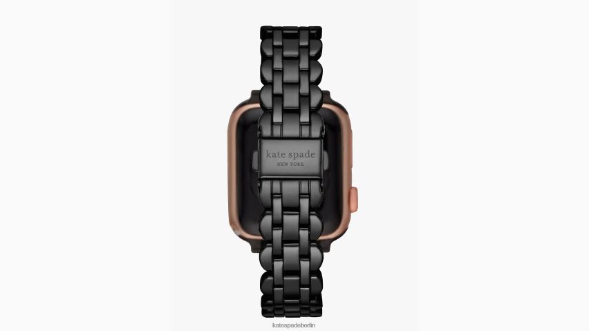 de Kate Spade Frauen Muschelarmband aus Edelstahl mit 38/40-mm-Band für die Apple Watch Schwarz NB82J21077 Zubehör