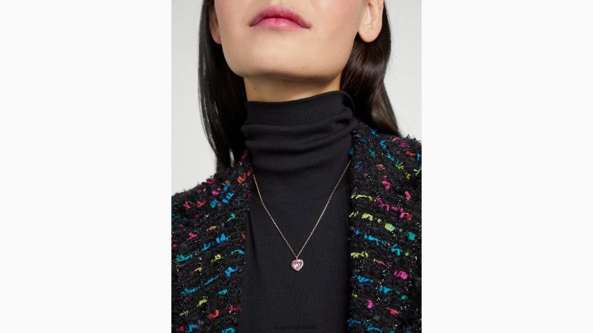 de Kate Spade Frauen My Love Pave-Herzanhänger Rosa/Roségold NB82J21090 Zubehör