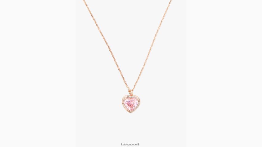 de Kate Spade Frauen My Love Pave-Herzanhänger Rosa/Roségold NB82J21090 Zubehör