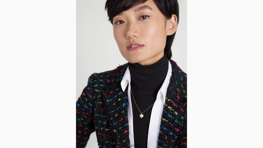 de Kate Spade Frauen My Love Pave-Herzanhänger creme/gold NB82J21158 Zubehör