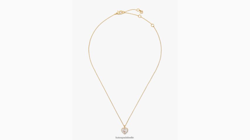 de Kate Spade Frauen My Love Pave-Herzanhänger klar/gold NB82J21116 Zubehör