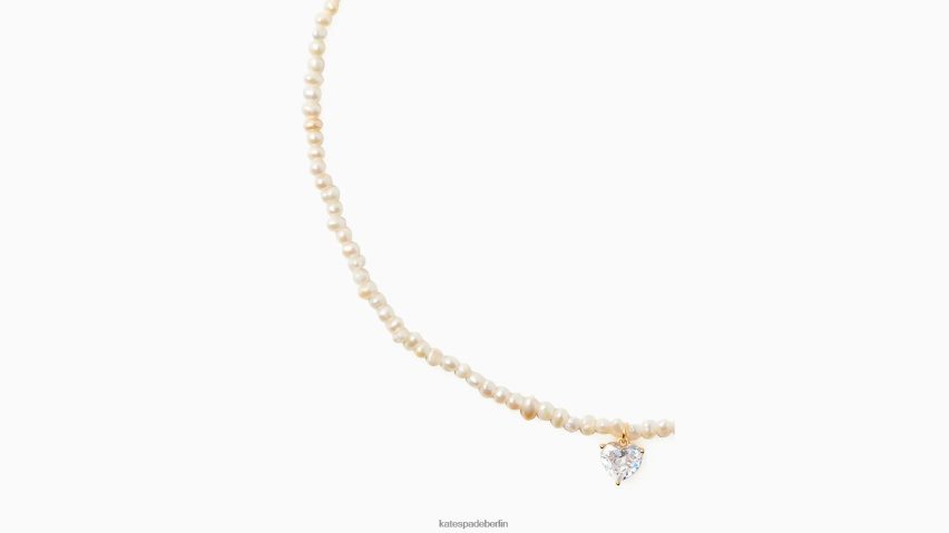de Kate Spade Frauen My Love Perlenstrang-Herzanhänger klar/gold NB82J21241 Zubehör