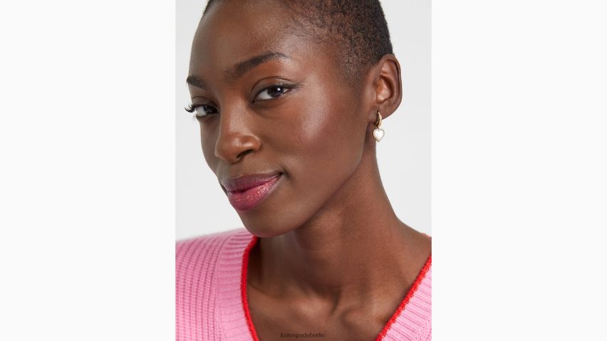 de Kate Spade Frauen Nehmen Sie Herz-Huggie-Reifen klar/gold NB82J21131 Zubehör