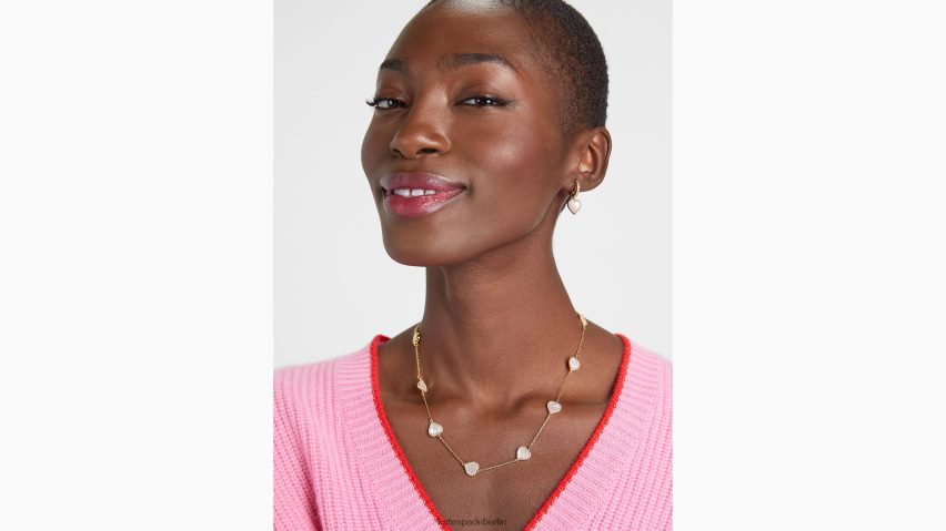 de Kate Spade Frauen Nehmen Sie eine Herz-Streuungs-Halskette klar/gold NB82J21199 Zubehör