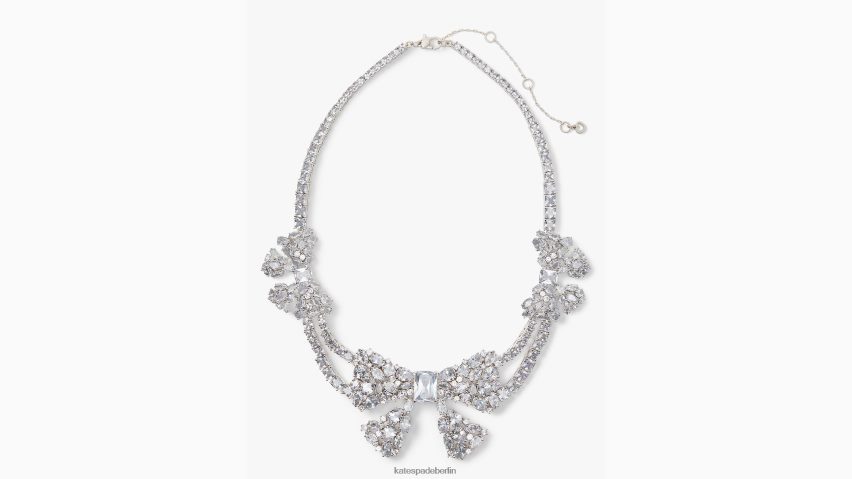 de Kate Spade Frauen Nehmen Sie eine Statement-Halskette mit Schleife klar/silber NB82J21220 Zubehör