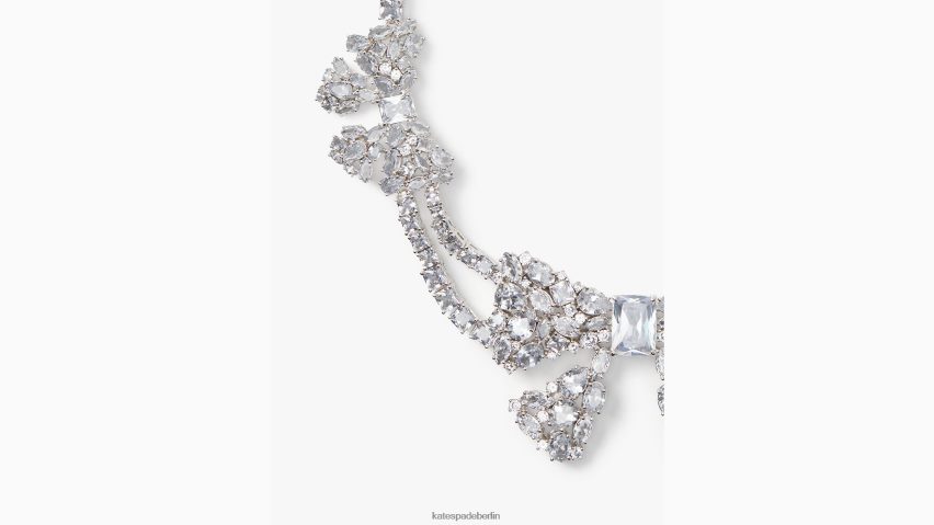 de Kate Spade Frauen Nehmen Sie eine Statement-Halskette mit Schleife klar/silber NB82J21220 Zubehör