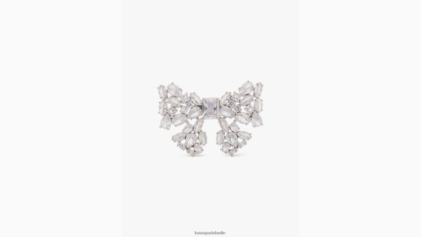 de Kate Spade Frauen Nehmen Sie einen Cocktailring mit Schleife klar/silber NB82J21251 Zubehör