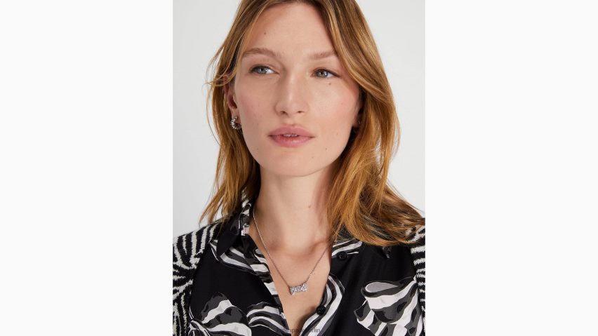 de Kate Spade Frauen Nehmen Sie einen Mini-Anhänger mit Schleife klar/silber NB82J21211 Zubehör