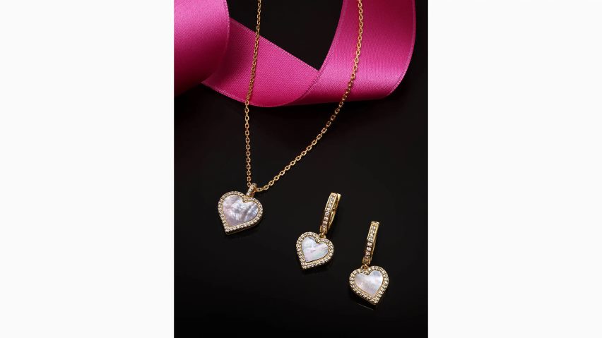 de Kate Spade Frauen Nimm einen Herzanhänger klar/gold NB82J21182 Zubehör