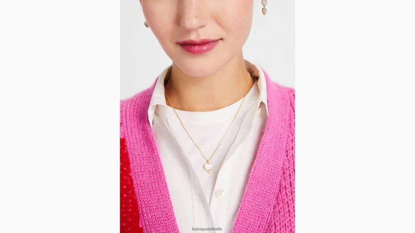 de Kate Spade Frauen Nimm einen Herzanhänger klar/gold NB82J21182 Zubehör