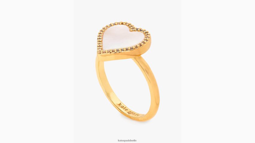 de Kate Spade Frauen Nimm einen Herzring klar/gold NB82J21191 Zubehör