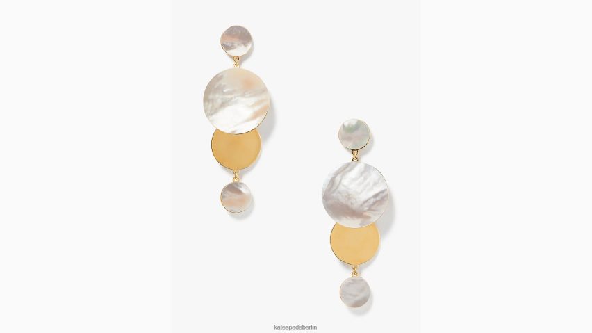 de Kate Spade Frauen On-the-Dot-Statement-Ohrringe creme/gold NB82J21208 Zubehör