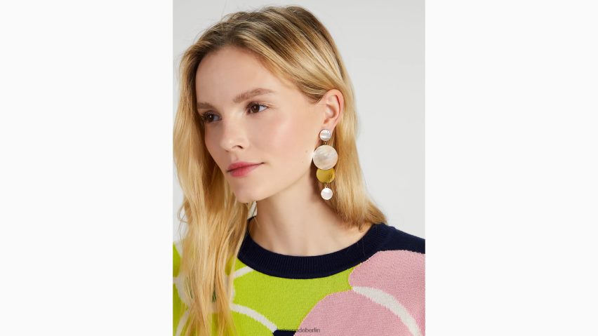 de Kate Spade Frauen On-the-Dot-Statement-Ohrringe creme/gold NB82J21208 Zubehör