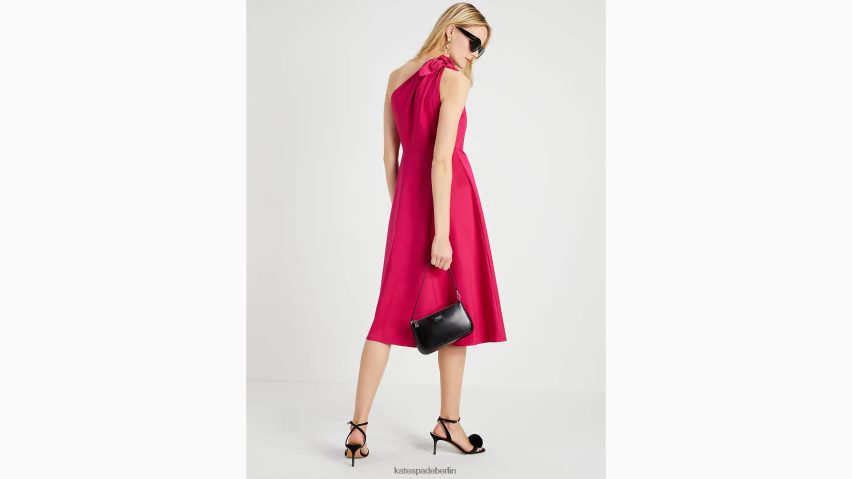de Kate Spade Frauen One-Shoulder-Sabrina-Kleid aus Popeline Rosa Pflaume NB82J2694 Bekleidung