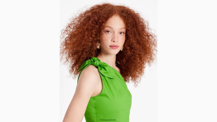 de Kate Spade Frauen One-Shoulder-Sabrina-Kleid aus Popeline ks grün NB82J2695 Bekleidung