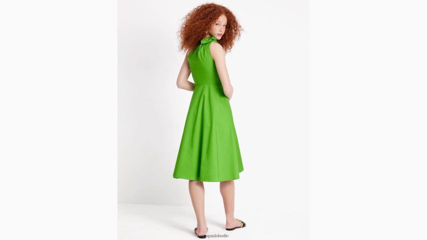 de Kate Spade Frauen One-Shoulder-Sabrina-Kleid aus Popeline ks grün NB82J2695 Bekleidung