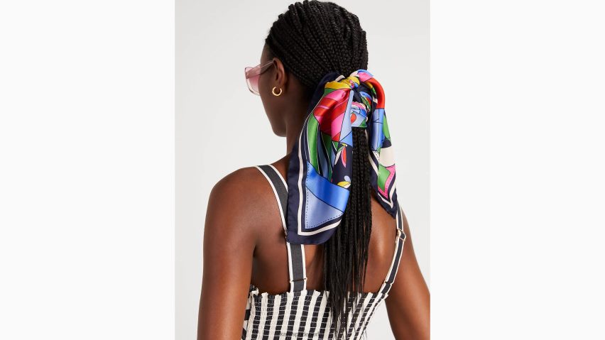 de Kate Spade Frauen Patchwork-Party-Quadratschal aus Seide multi NB82J21371 Zubehör