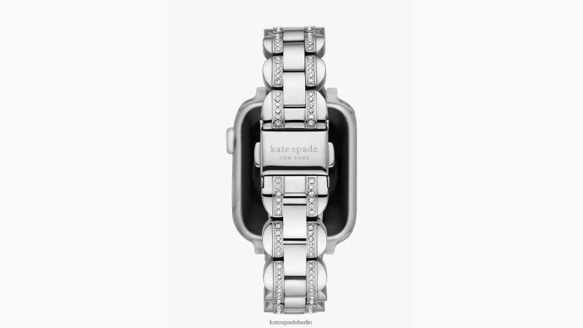 de Kate Spade Frauen Pavé-Edelstahlarmband 38/40 mm Band für Apple Watch Silber NB82J21049 Zubehör