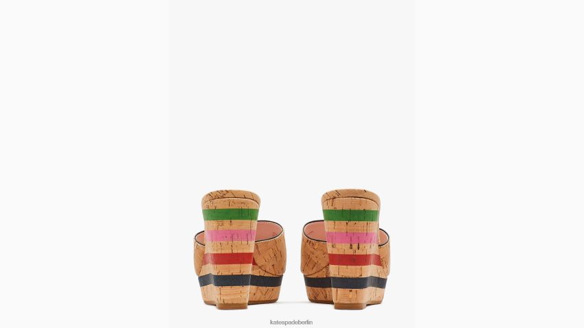 de Kate Spade Frauen Penelope-Plateaukeile natürliches Multi NB82J2493 Schuhwerk