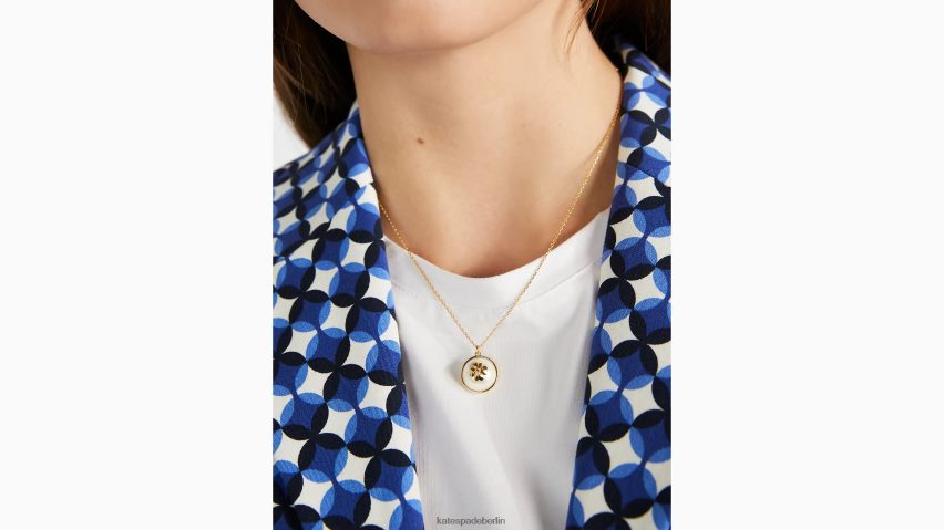 de Kate Spade Frauen Perlen auf Perlen Mini-Anhänger creme/gold NB82J21242 Zubehör