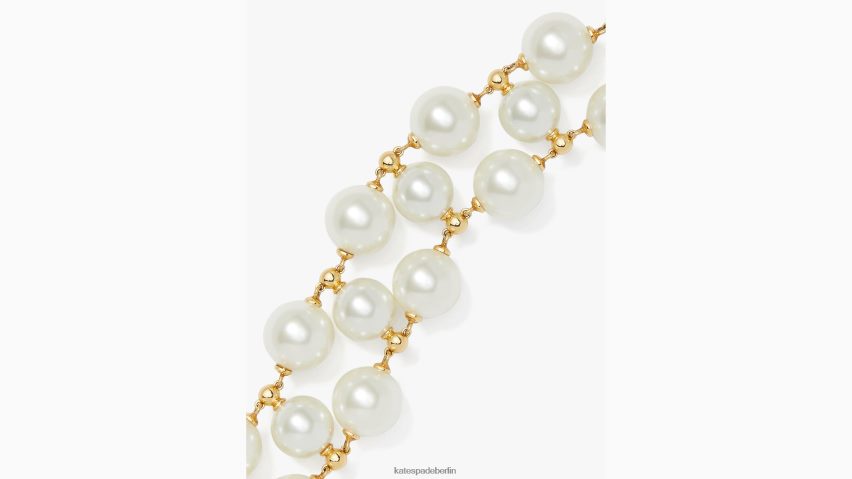 de Kate Spade Frauen Perlen auf Perlenarmband creme/gold NB82J21240 Zubehör