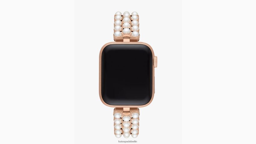 de Kate Spade Frauen Perlgoldfarbenes 38/40-mm-Edelstahlarmband für die Apple Watch Pergament NB82J21071 Zubehör