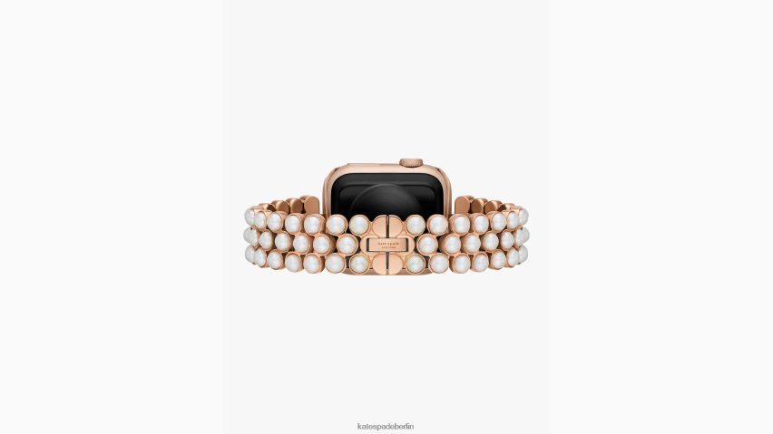 de Kate Spade Frauen Perlgoldfarbenes 38/40-mm-Edelstahlarmband für die Apple Watch Pergament NB82J21071 Zubehör