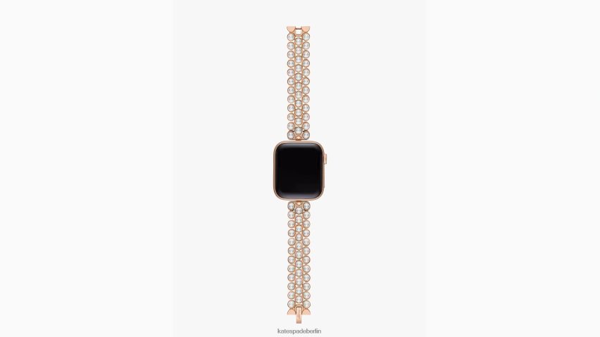 de Kate Spade Frauen Perlgoldfarbenes 38/40-mm-Edelstahlarmband für die Apple Watch Pergament NB82J21071 Zubehör