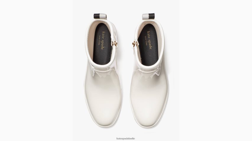 de Kate Spade Frauen Pfützenregenstiefel Pergament/Kristall NB82J2638 Schuhwerk