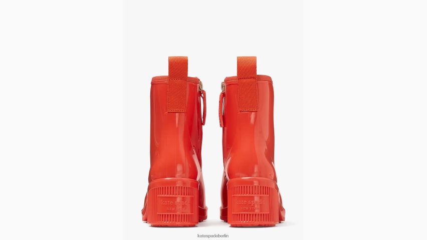 de Kate Spade Frauen Pfützenregenstiefel frische Tomate NB82J2645 Schuhwerk