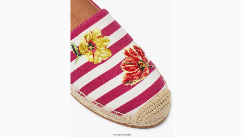 de Kate Spade Frauen Picknick-Espadrilles Rosa Pflaume Multi NB82J2579 Schuhwerk